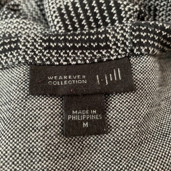 J Jill Wearever Collection Shift Dress Sz M 3/4 Sleeve Houndstooth Checkered - Picture 4 of 9